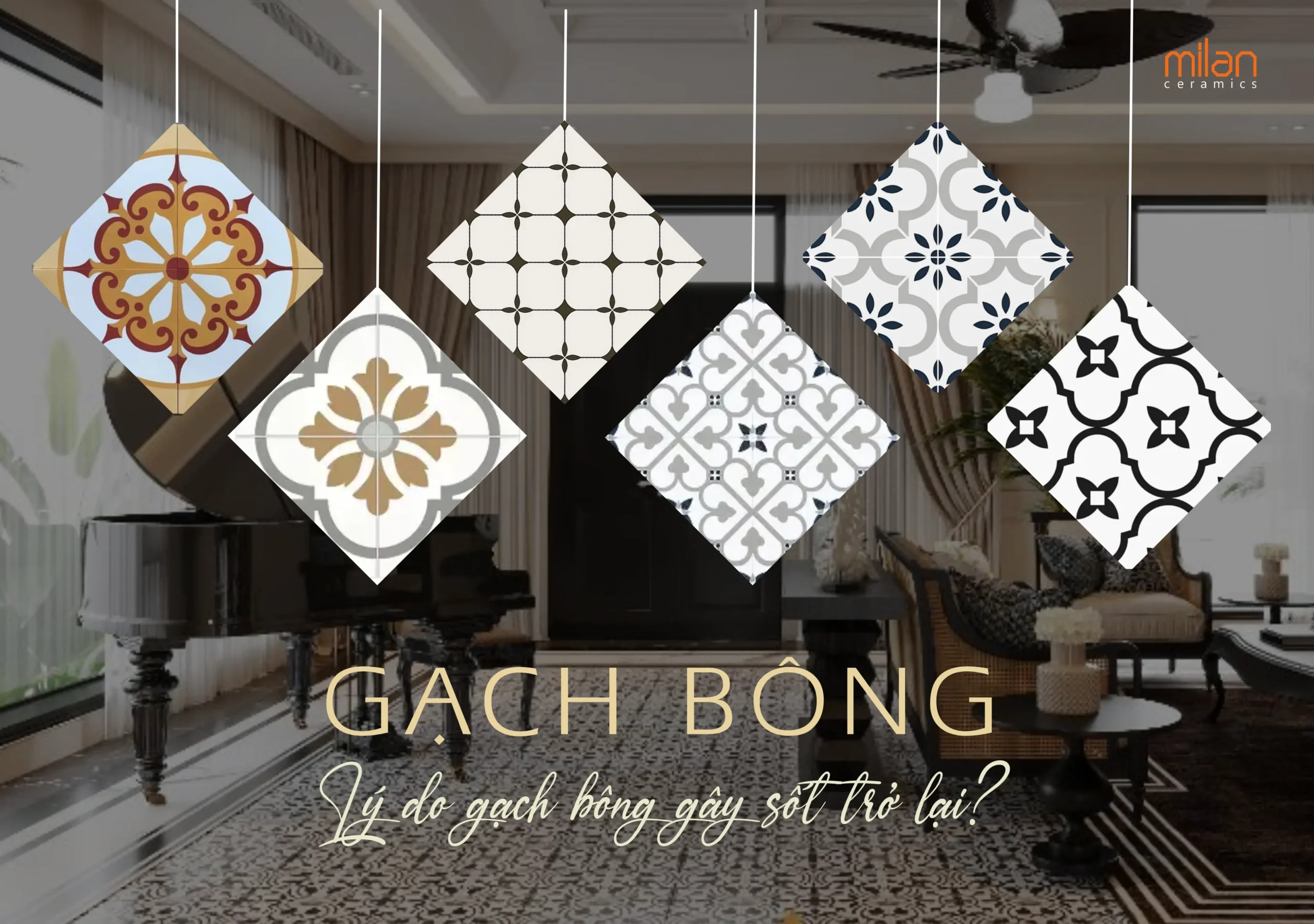 gạch bông, gạch bông trong trang trí